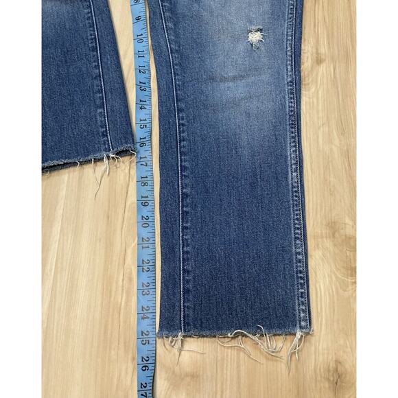 AMO Jeans Tomboy Sz 27 in Dive Bar Button Fly Fray Hem 27x25” - Picture 12 of 16